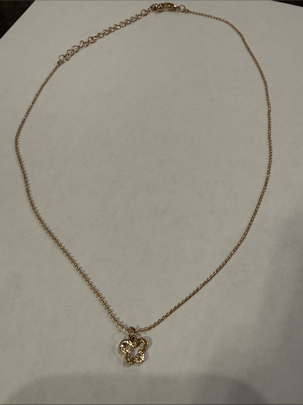Gold-Plated Butterfly Pendant Necklace from Anthropologie!!🔥🔥🔥 - Picture 2 of 13
